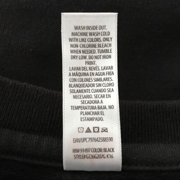 Grandmas Never Run Out of Kisses or Candy Halloween Sweatshirt Black Sz XL - Picture 9 of 10